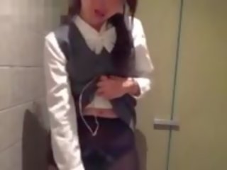 Japanese Office Lady is Secretly Exhibitionist and Cam