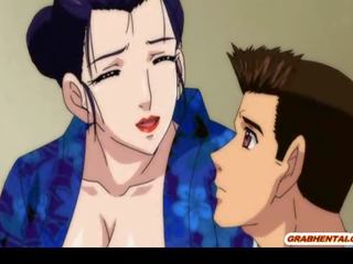 Japonské lezbické anime s bigboobs striekať mlieko