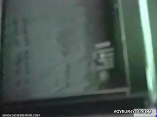 Spion camera filming koppels auto porno